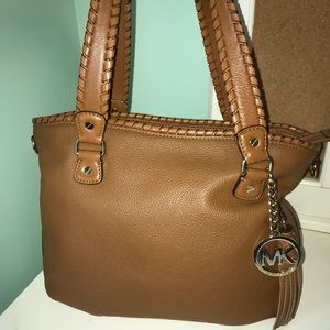Brown leather Michael Kors shoulder bag